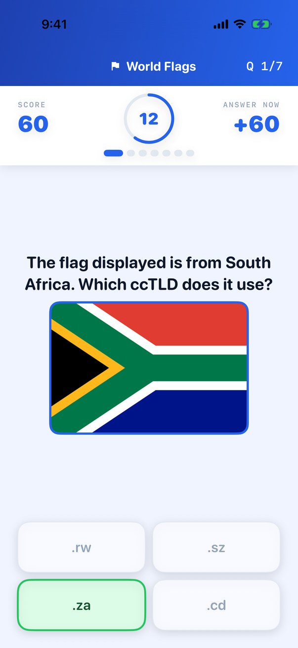 Quiz Me — answered question